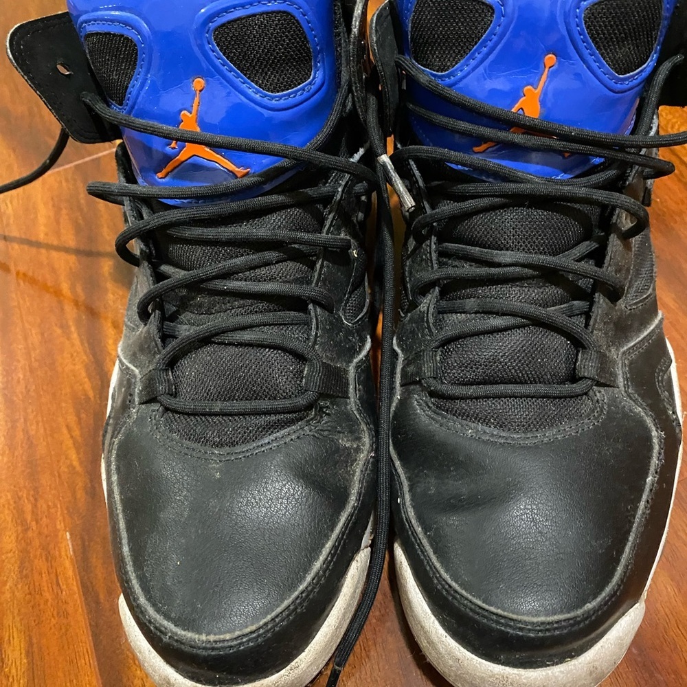 Nike Air Jordan Knick 91 Men’s Shoes Black and Blue High-Top Sneakers size 9.5” - Picture 7 of 11